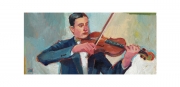 Violin Player Oil